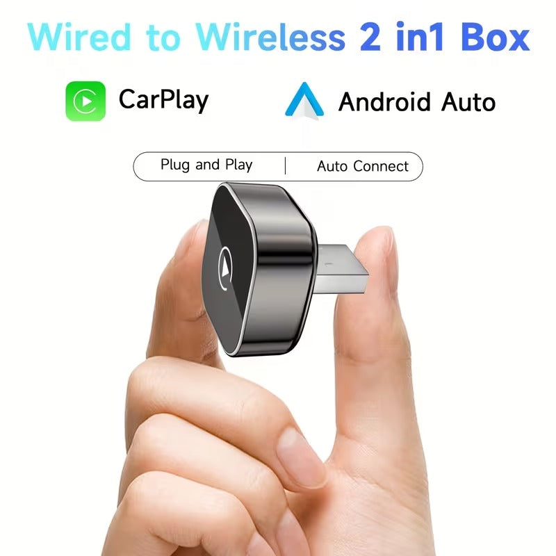 🚗 ADAPTADOR INALÁMBRICO CARPLAY Y ANDROID AUTO