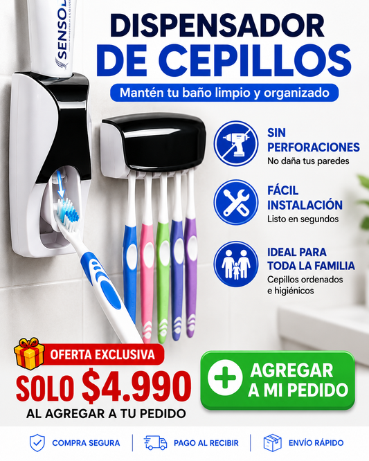 🪥 DISPENSADOR DE CEPILLOS AUTOMÁTICO