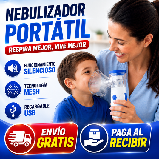 🫁 Nebulizador Portátil USB Recargable para Niños y Adultos