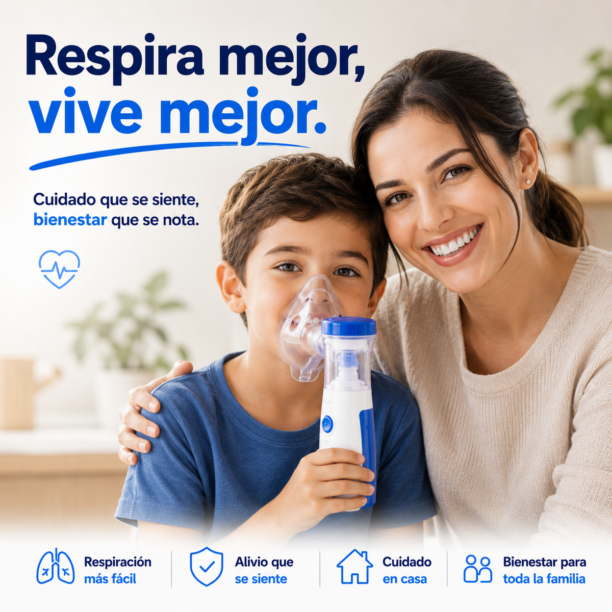 🫁 Nebulizador Portátil USB Recargable para Niños y Adultos